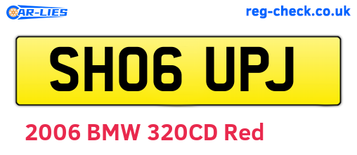 SH06UPJ are the vehicle registration plates.