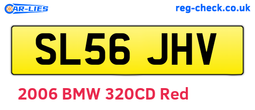 SL56JHV are the vehicle registration plates.