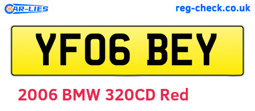 YF06BEY are the vehicle registration plates.