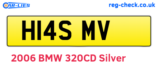 H14SMV are the vehicle registration plates.