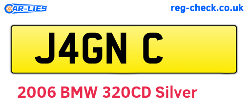 J4GNC are the vehicle registration plates.