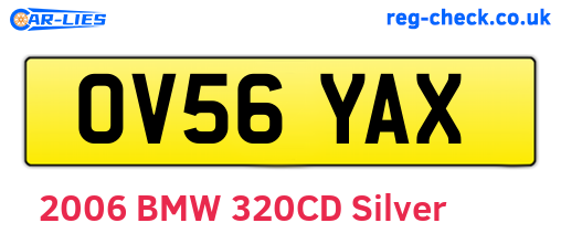 OV56YAX are the vehicle registration plates.
