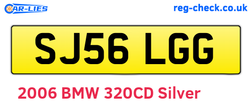 SJ56LGG are the vehicle registration plates.
