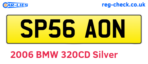 SP56AON are the vehicle registration plates.