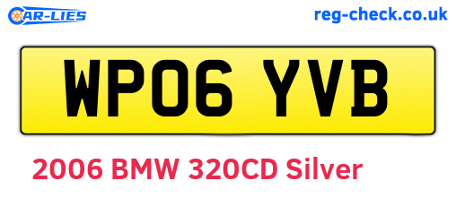 WP06YVB are the vehicle registration plates.