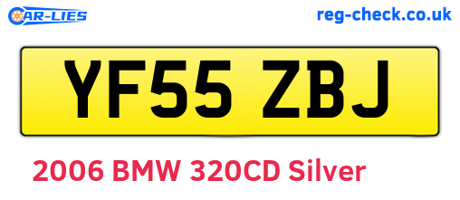 YF55ZBJ are the vehicle registration plates.