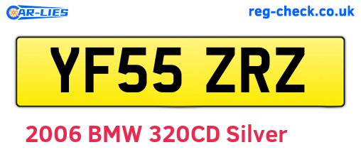 YF55ZRZ are the vehicle registration plates.