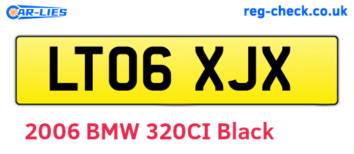 LT06XJX are the vehicle registration plates.