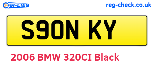 S90NKY are the vehicle registration plates.