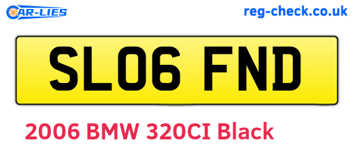 SL06FND are the vehicle registration plates.