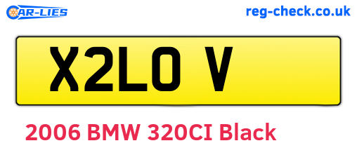 X2LOV are the vehicle registration plates.