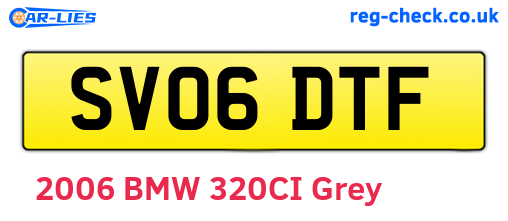 SV06DTF are the vehicle registration plates.