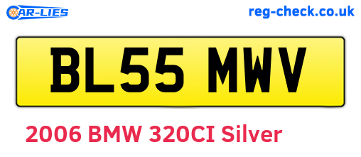 BL55MWV are the vehicle registration plates.
