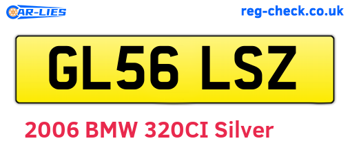 GL56LSZ are the vehicle registration plates.