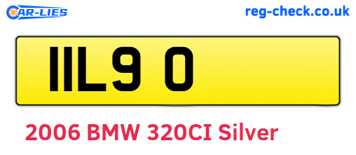 IIL90 are the vehicle registration plates.