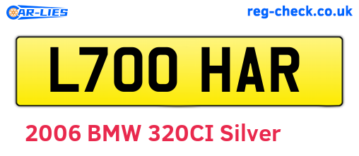 L700HAR are the vehicle registration plates.