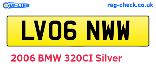 LV06NWW are the vehicle registration plates.