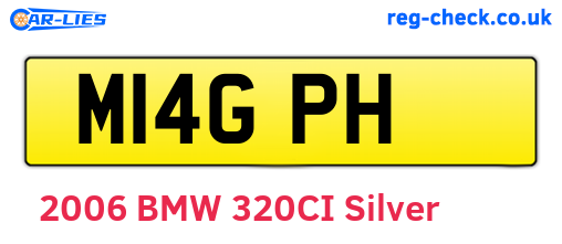 M14GPH are the vehicle registration plates.