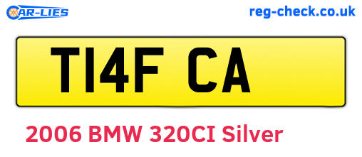 T14FCA are the vehicle registration plates.