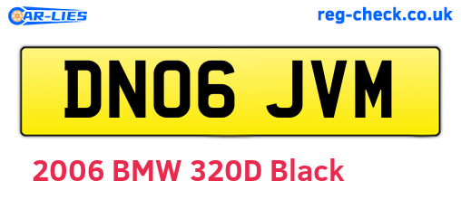 DN06JVM are the vehicle registration plates.