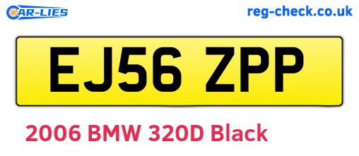 EJ56ZPP are the vehicle registration plates.
