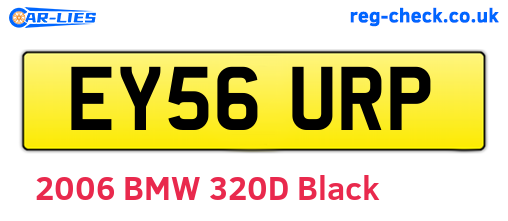 EY56URP are the vehicle registration plates.