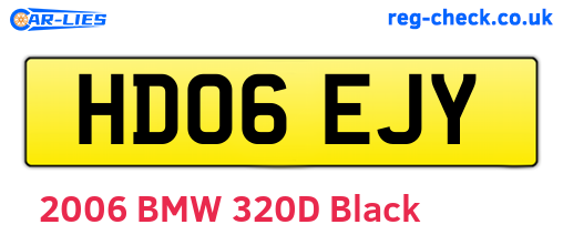 HD06EJY are the vehicle registration plates.