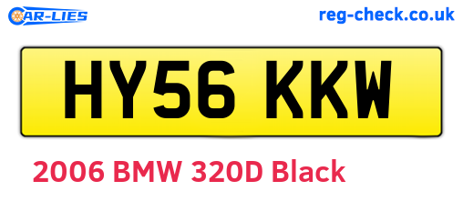 HY56KKW are the vehicle registration plates.