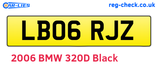 LB06RJZ are the vehicle registration plates.