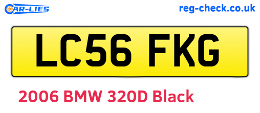 LC56FKG are the vehicle registration plates.
