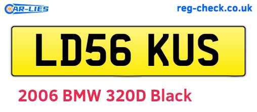 LD56KUS are the vehicle registration plates.