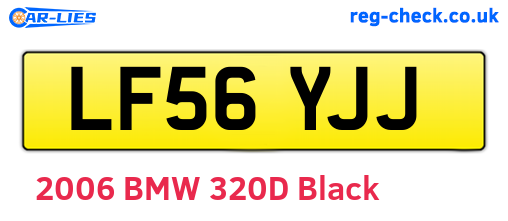LF56YJJ are the vehicle registration plates.