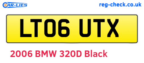 LT06UTX are the vehicle registration plates.