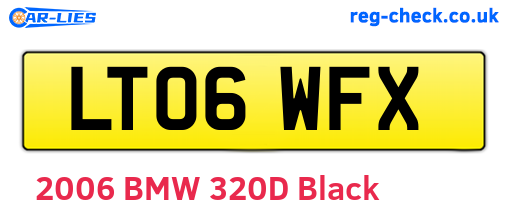 LT06WFX are the vehicle registration plates.