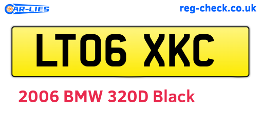 LT06XKC are the vehicle registration plates.