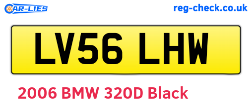 LV56LHW are the vehicle registration plates.