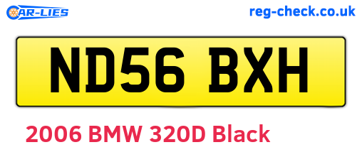 ND56BXH are the vehicle registration plates.