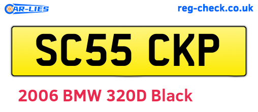 SC55CKP are the vehicle registration plates.