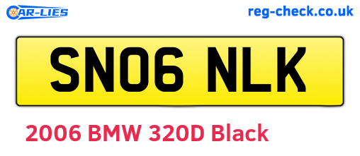SN06NLK are the vehicle registration plates.