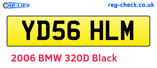 YD56HLM are the vehicle registration plates.