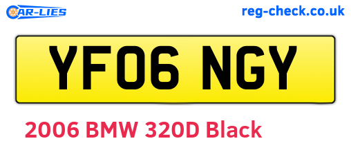 YF06NGY are the vehicle registration plates.