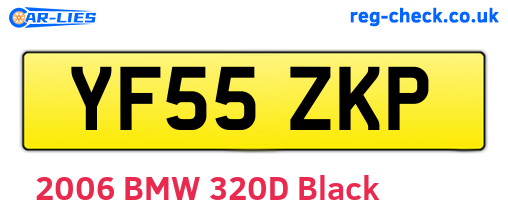 YF55ZKP are the vehicle registration plates.