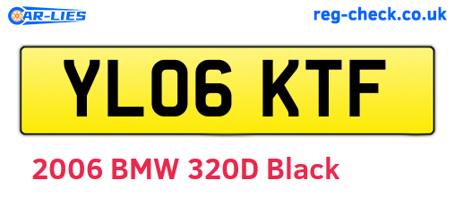 YL06KTF are the vehicle registration plates.