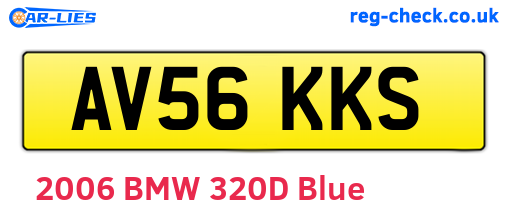 AV56KKS are the vehicle registration plates.
