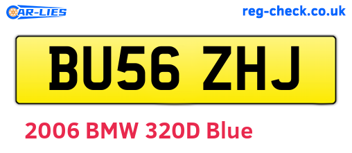 BU56ZHJ are the vehicle registration plates.