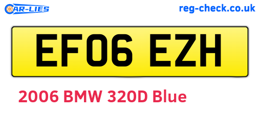 EF06EZH are the vehicle registration plates.