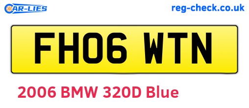 FH06WTN are the vehicle registration plates.