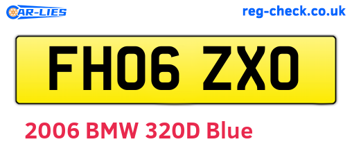 FH06ZXO are the vehicle registration plates.