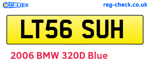 LT56SUH are the vehicle registration plates.