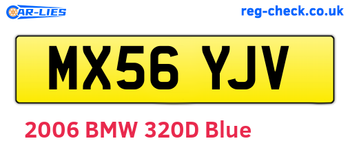 MX56YJV are the vehicle registration plates.